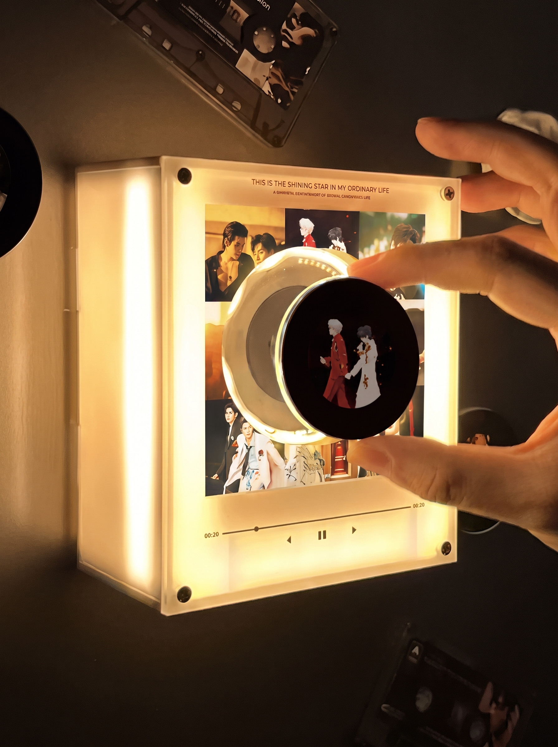 Lecteur de Musique NFC Acrylique Lumineux