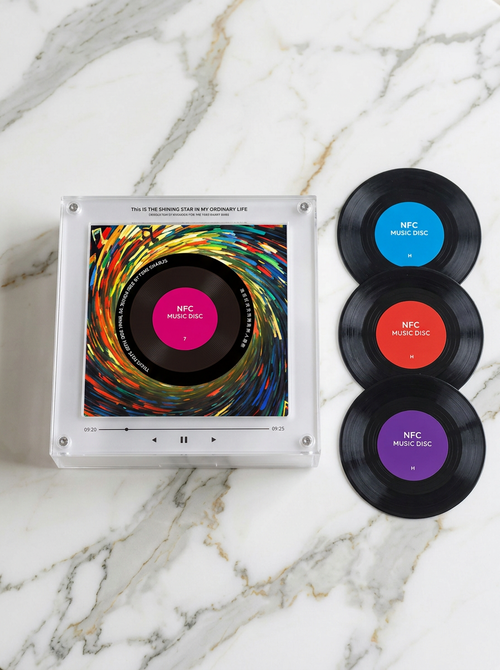 Lecteur de Musique NFC Acrylique Lumineux